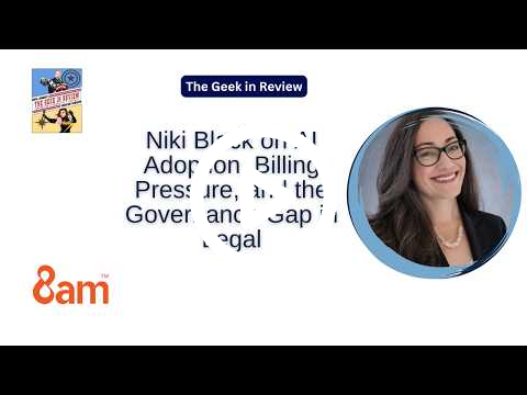 Niki Black on AI Adoption, Billing Pressure, and the Governance Gap in Legal